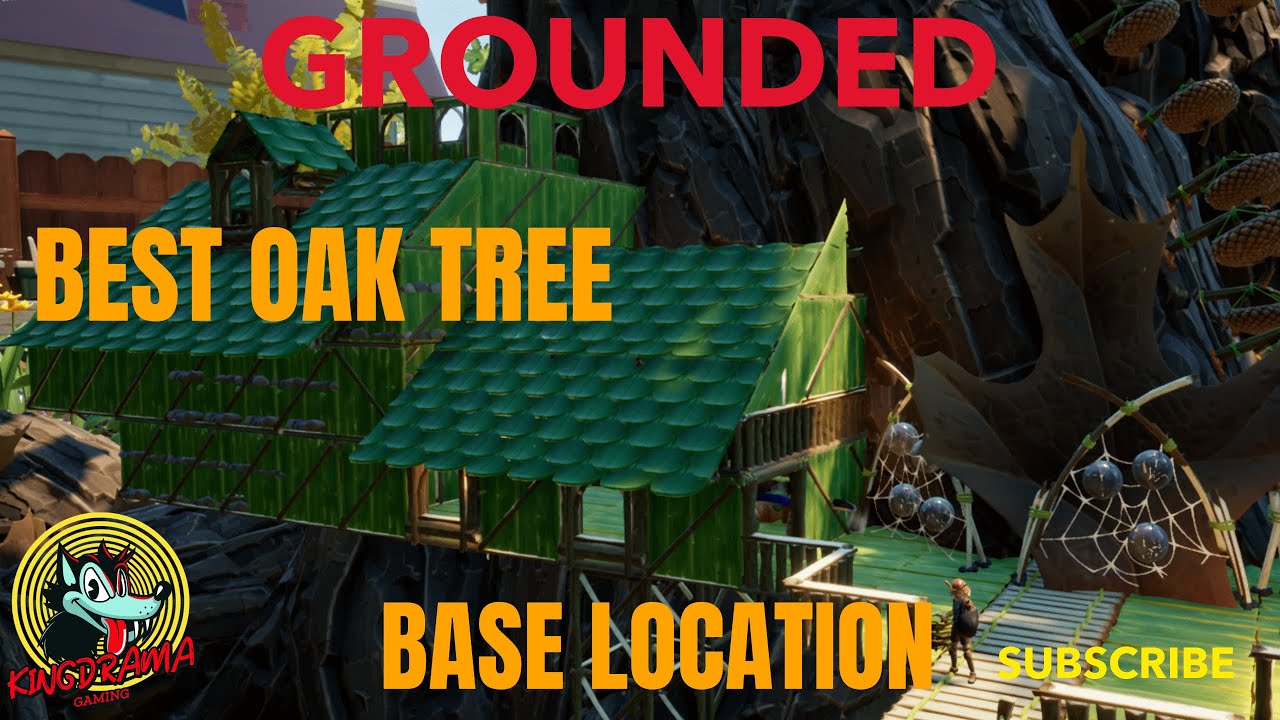 Grounded — лучшее место для строительства базы на дубе для новых игроков — самое безопасное место...