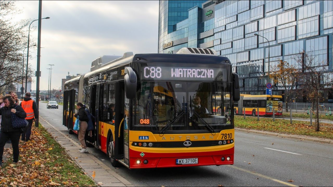 Przejazd: Autosan Sancity M18LF LNG #7810 MZA Warszawa - Linia C88