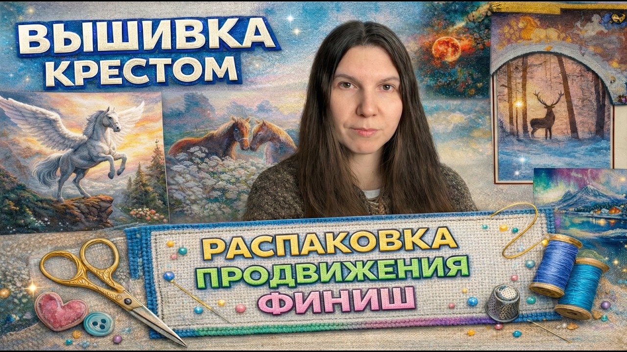 Довышивалась - продвижения, финиш и распаковки | Зимние крестики