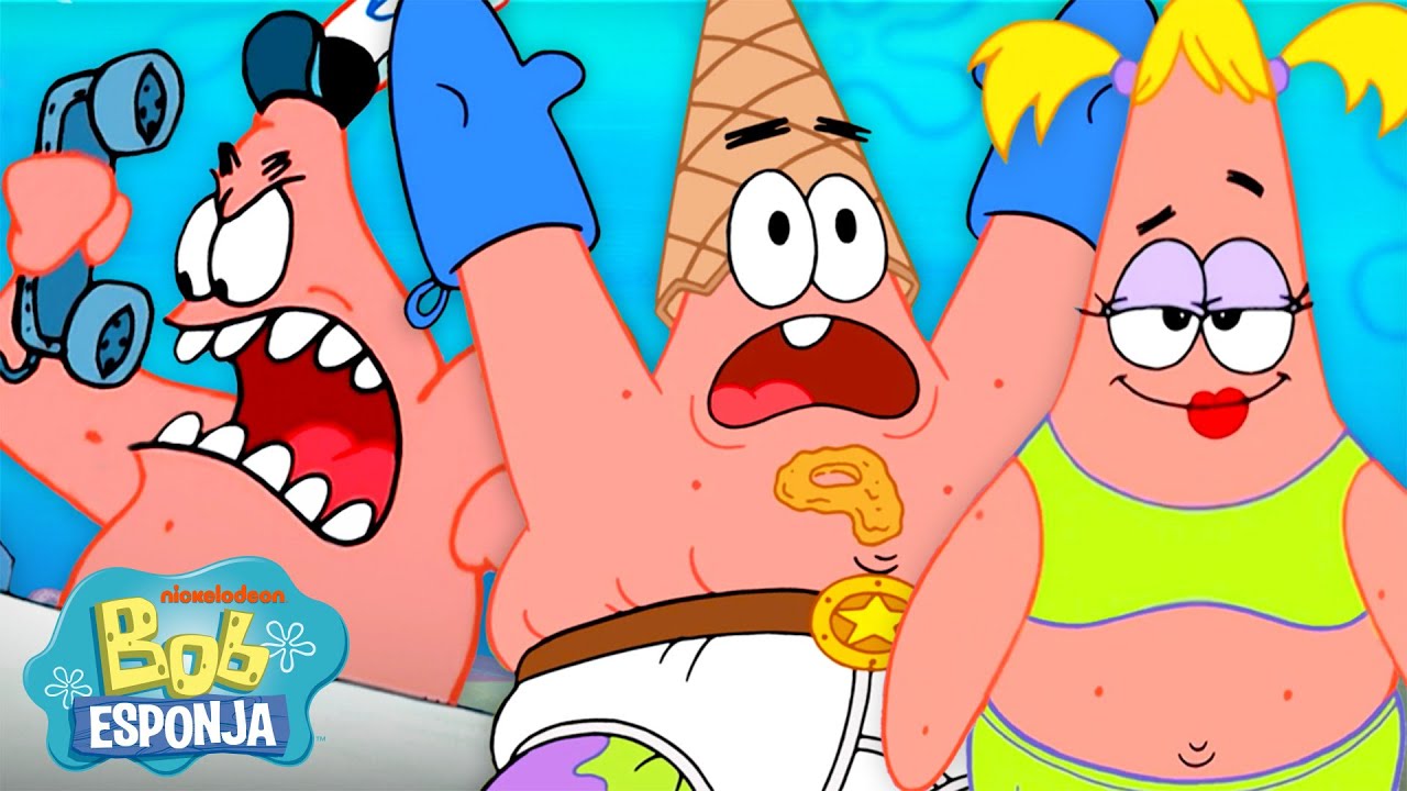 Bob Esponja | 1 momento do Patrick de CADA episódio de Bob Esponja! 🌟 | Português
