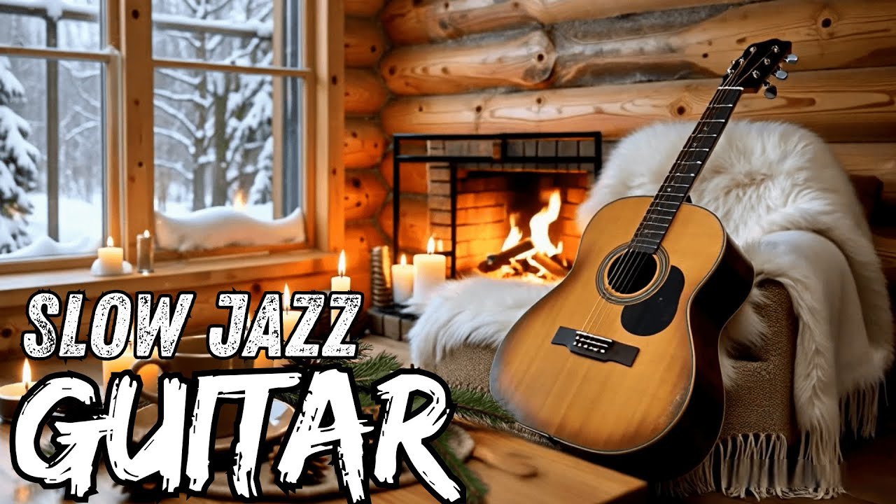 Peaceful Winter Coffee Jazz ☕ Gentle Acoustic Guitar for Relaxing, Studying & Working