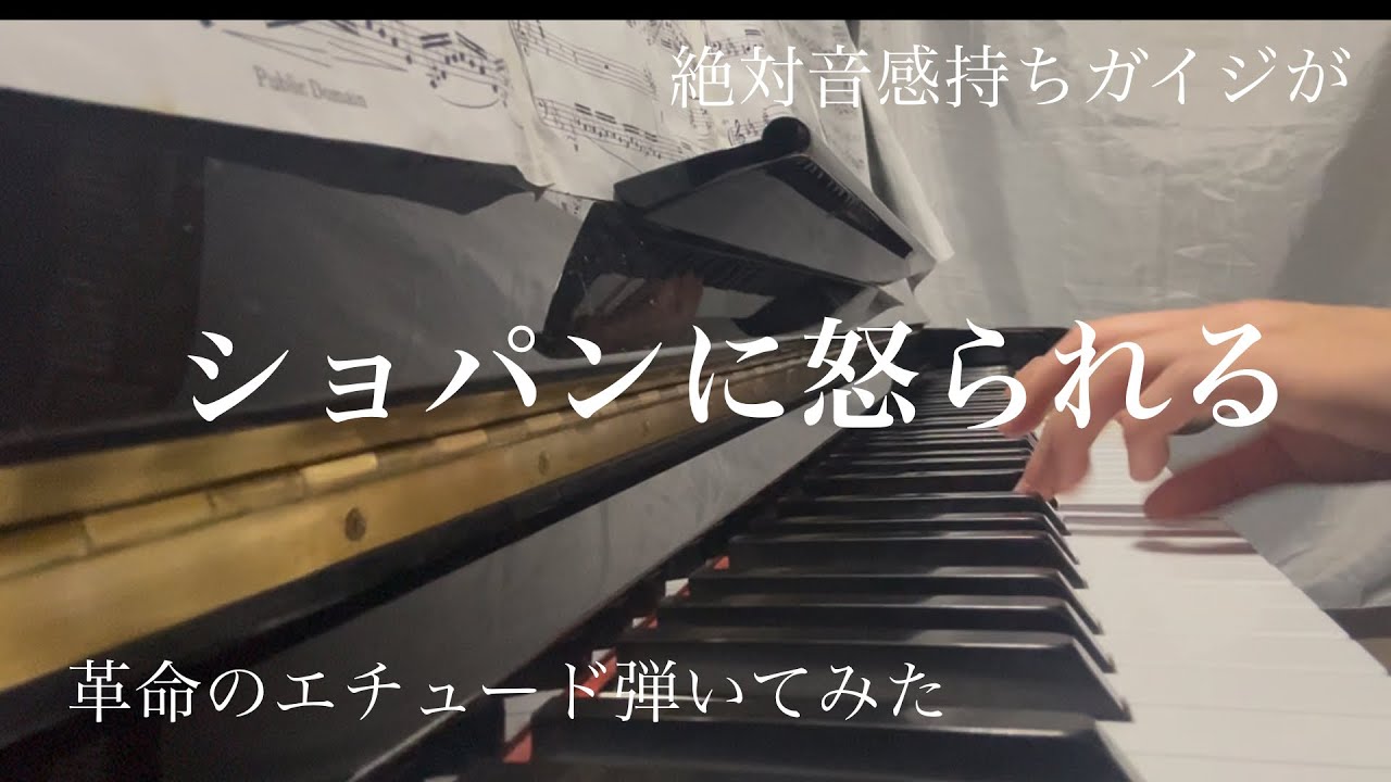革命のエチュード弾いてみた。