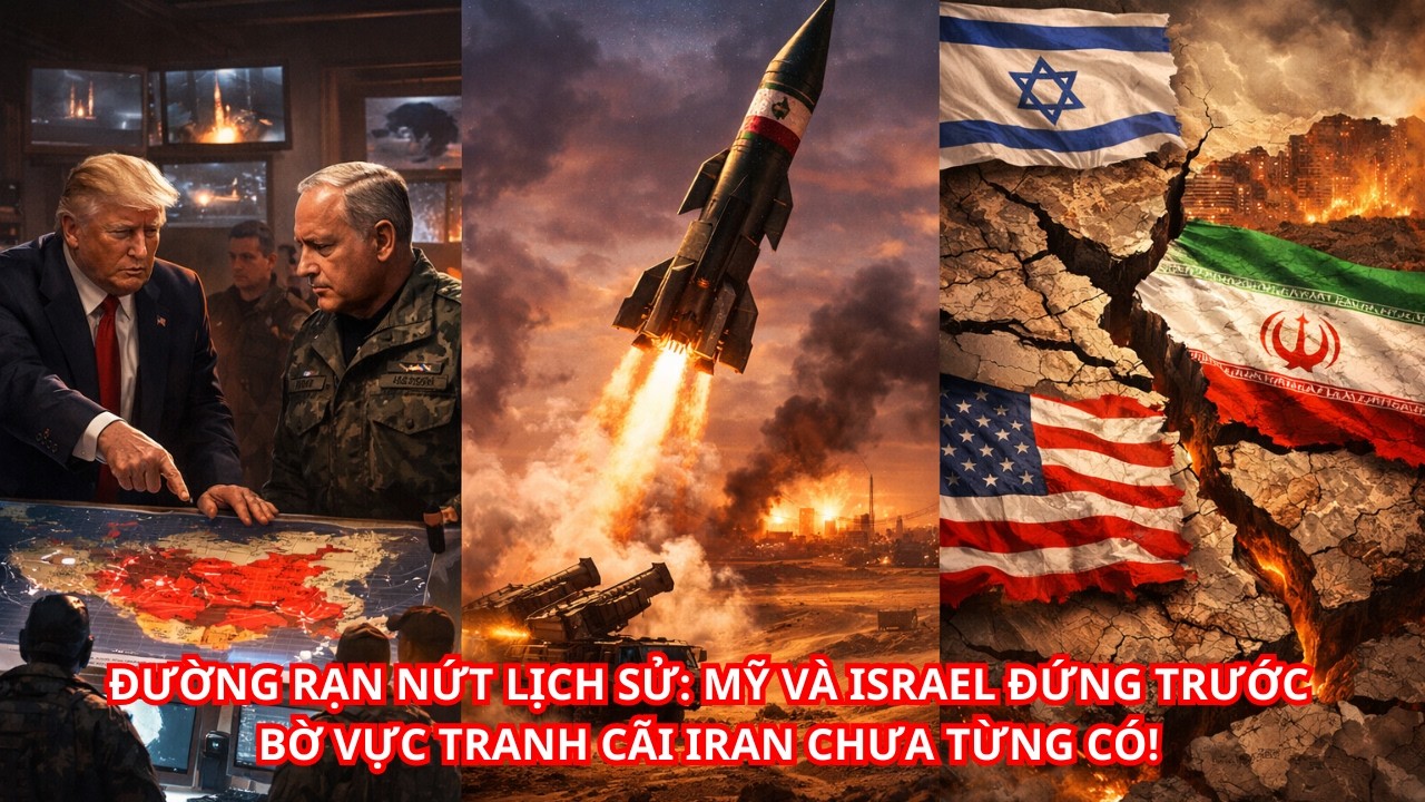 ĐƯỜNG RẠN NỨT LỊCH SỬ: MỸ VÀ ISRAEL ĐỨNG TRƯỚC BỜ VỰC TRANH CÃI IRAN CHƯA TỪNG CÓ!