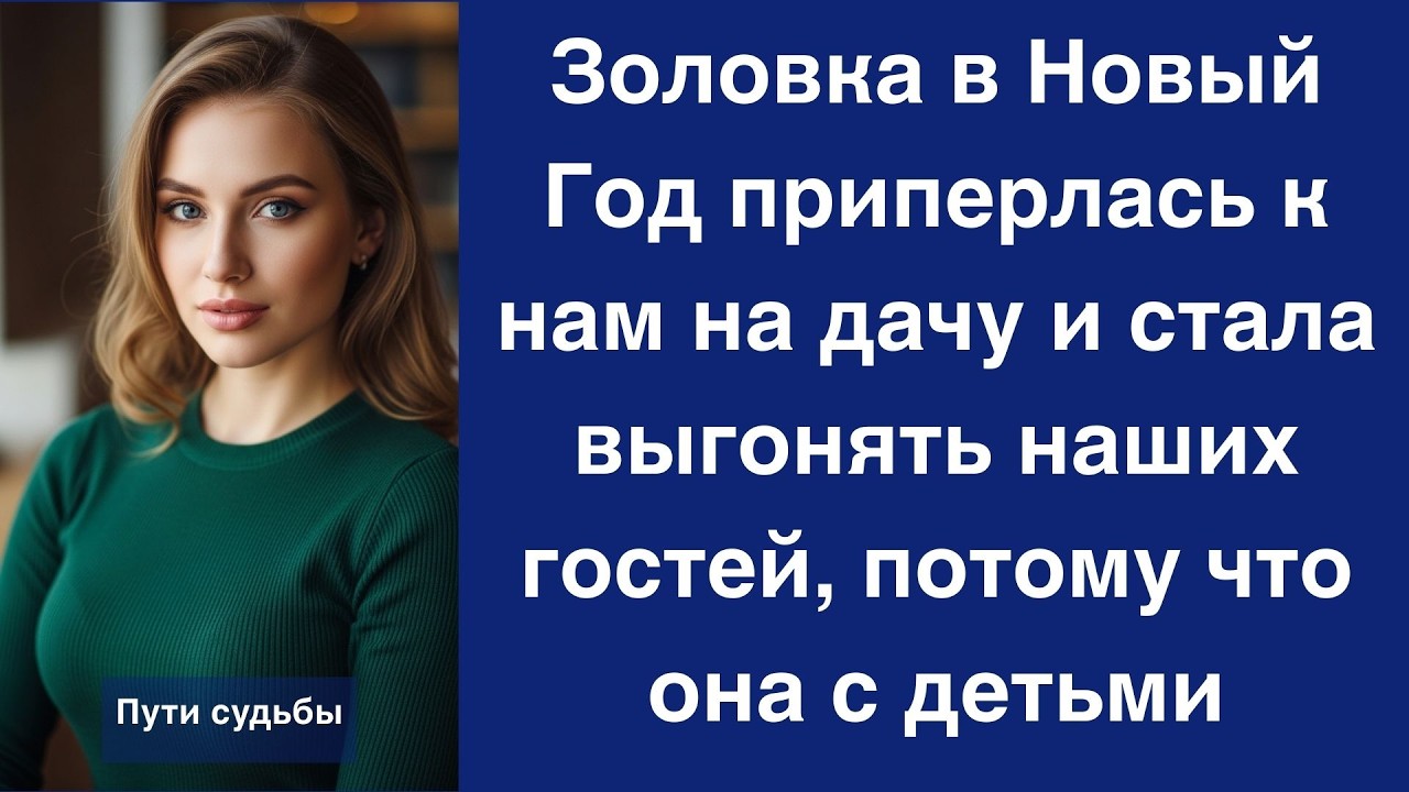Золовка в Новый Год приперлась к нам на дачу и стала выгонять наших гостей, потому что она с д