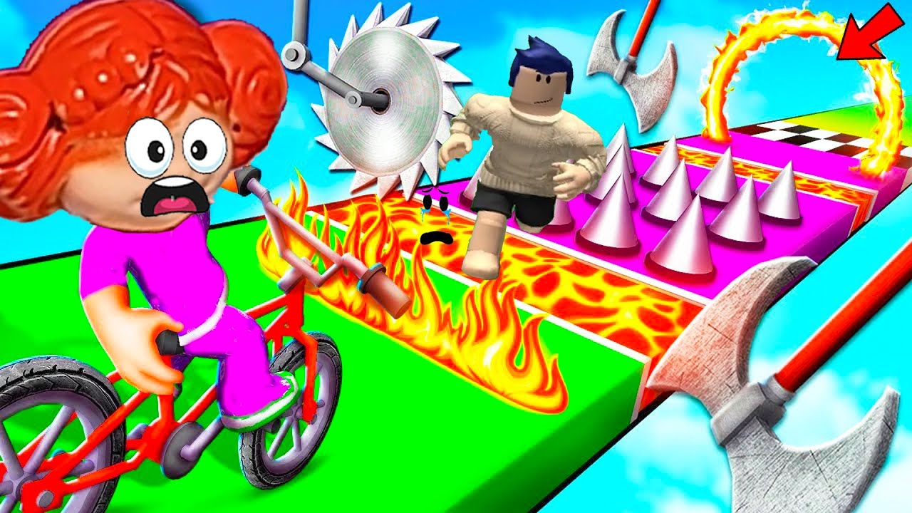 اصعب سباق دراجات في العالم ولكن النهايه كانت صادمه😭🚲 | Roblox !!