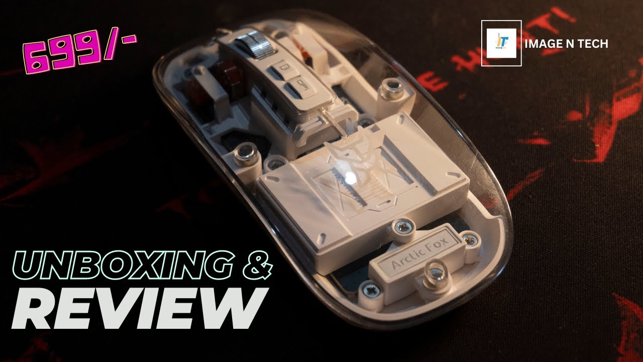 Arctic Fox Pureview Transparent Mouse | Slimest And Coolest 3 in 1  Mouse Ever 🔥