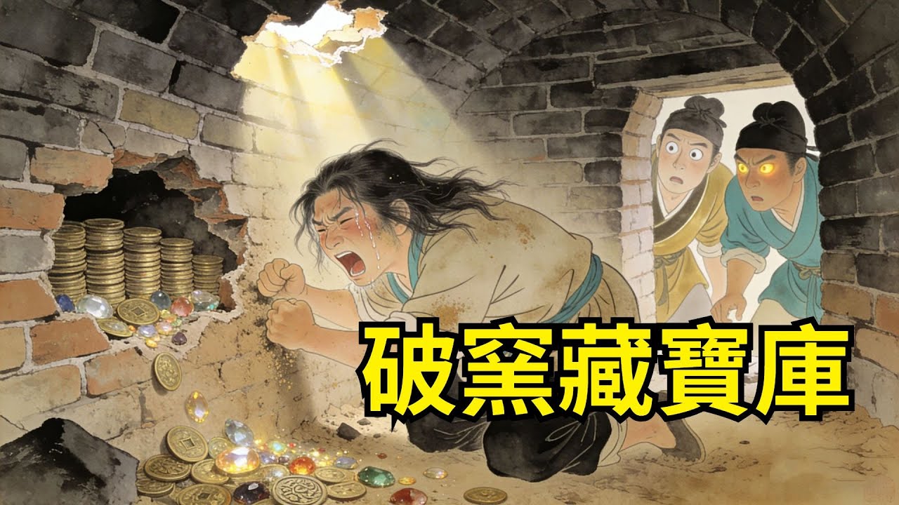 堂兄弟誣陷幼弟通匪，奪其屋宅，幼弟躲進廢棄磚窯，悲憤捶牆，竟捶塌壹面牆，裏面是先祖藏的整窯銅錢與寶石！【心事郵局】#民間故事#傳統故事#故事頻道#聽書#睡前故事#情感