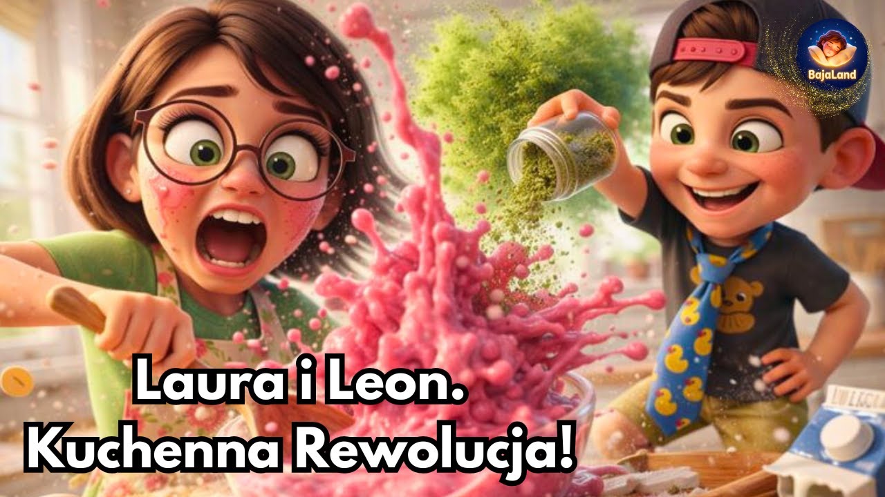 🍪 🧃Laura i Leon. 🌪️ 😋  Kuchenna Rewolucja! Zabawny audiobook dla dzieci na dobranoc.