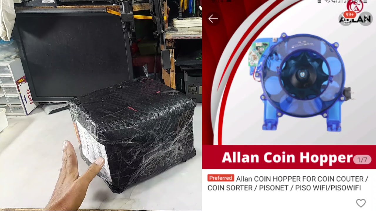 UNBOXING COIN HOPPER ; testing new coin hoper and minor adjustment