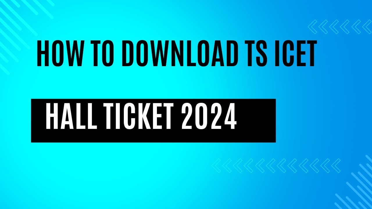 How to download Ts Icet hall ticket  2024||TS ICET hall ticket 2024||Ts ICET latest news 2024