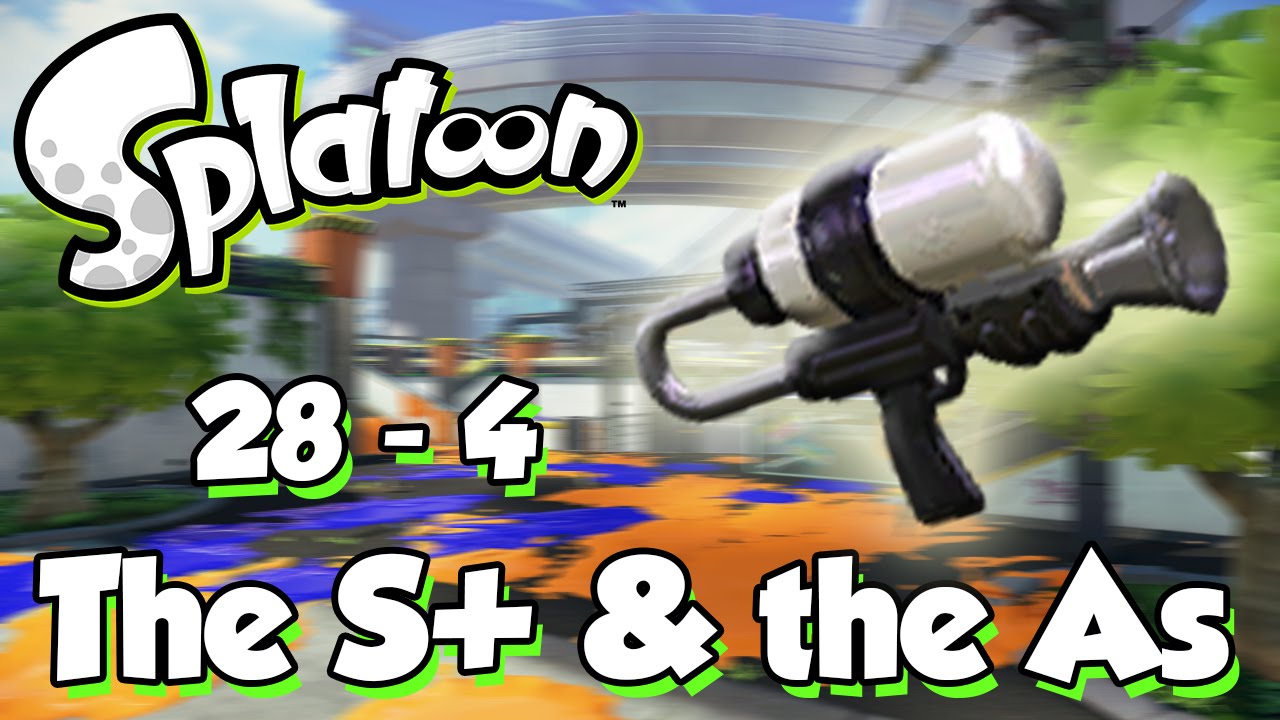 Splatoon - Skill difference between S+ and As (28 - 4 Rainmaker W/ OctoShot)