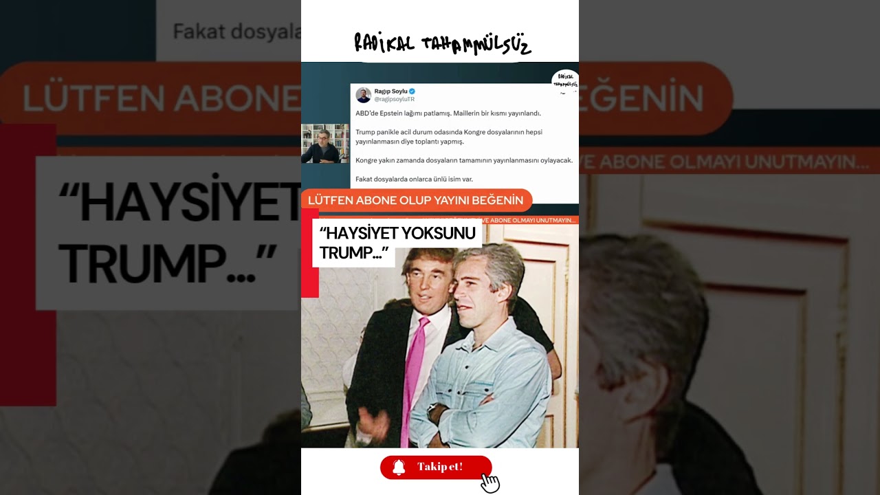 Epstein Dosyası patladı! İşte Trump detayı...