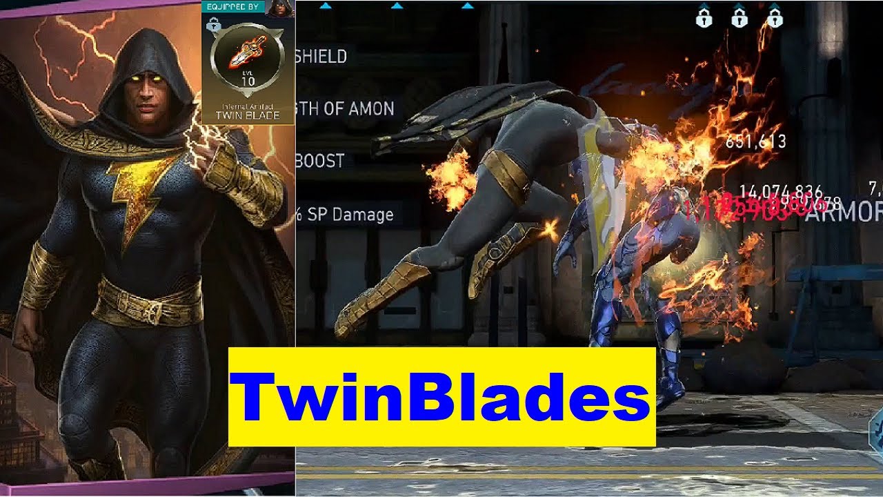 Flawed justice team ROKBA w/ Twin blades ONESHOT in TOE solo raid!! Injustice 2 Mobile