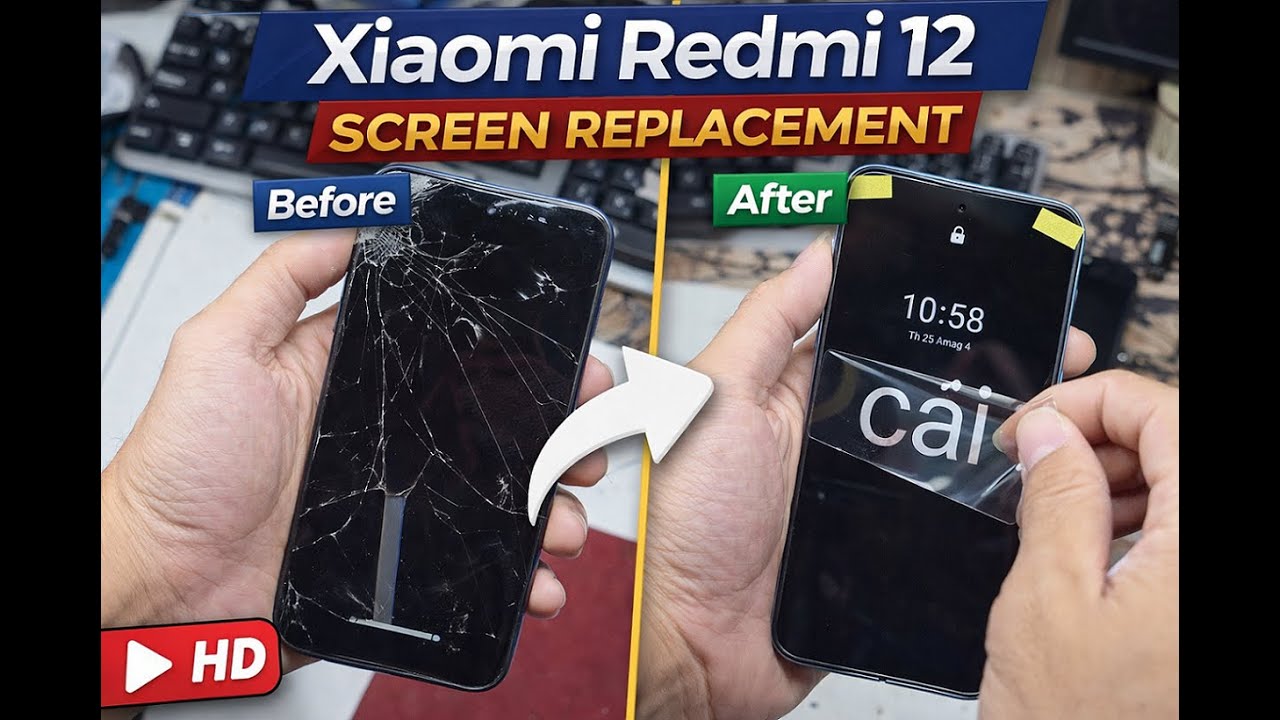 Xiaomi Redmi 12 Screen Replacement  Satisfying & Relaxing Phone Repair ASMR