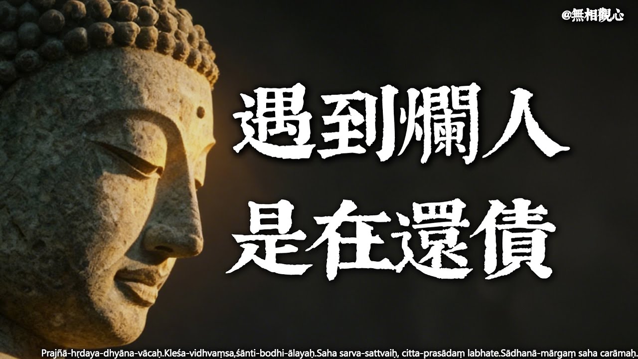 遇到爛人爛事，最高級的報復不是翻臉，而是這兩個字。# 佛學智慧 #修心養性 #人生通透 #情緒管理 #因果 #忍辱 #降維打擊 #內心平靜