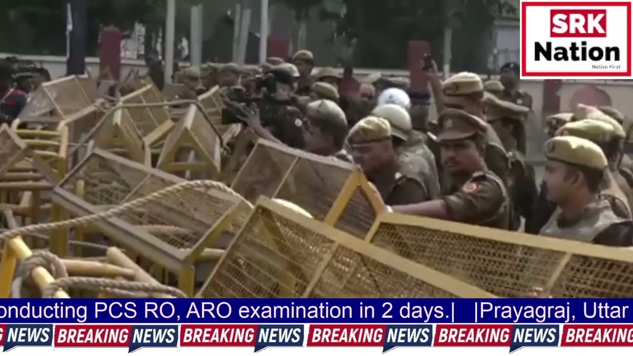 Prayagraj,Uttar Pradesh:Competitive students' protest continues outside Uttar Pradesh Public Service