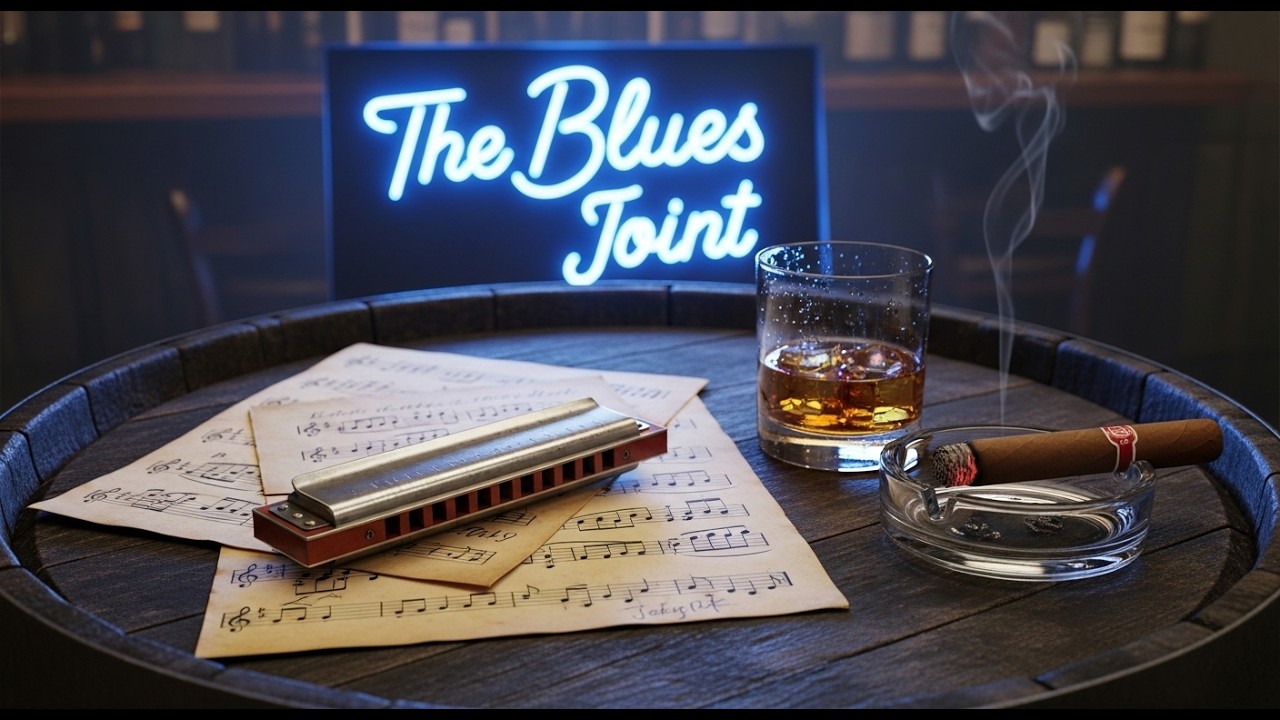 Slow Burn Whiskey Blues 🎸 Deep Night Guitar Music