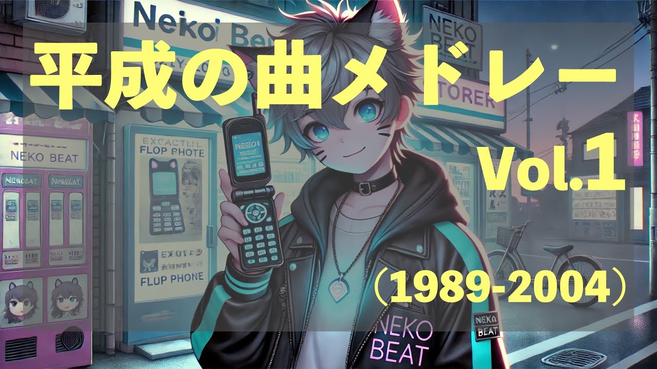 【JPOPメドレー】平成の人気曲・名曲メドレーVol.1(平成前期1989-2004年)【90年代00年代ヒット曲】