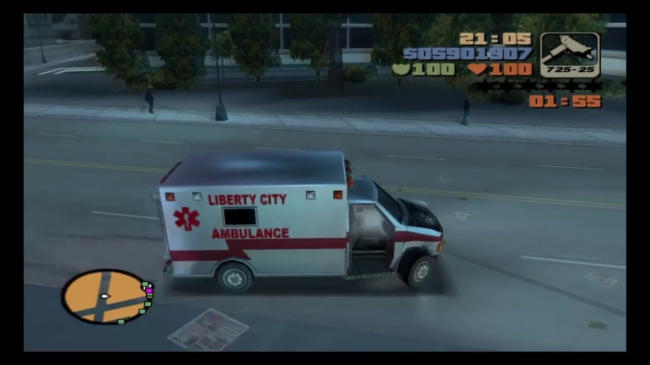 GtA III : Les missions de Service (Taxi,Pompier,Police,Ambulance)