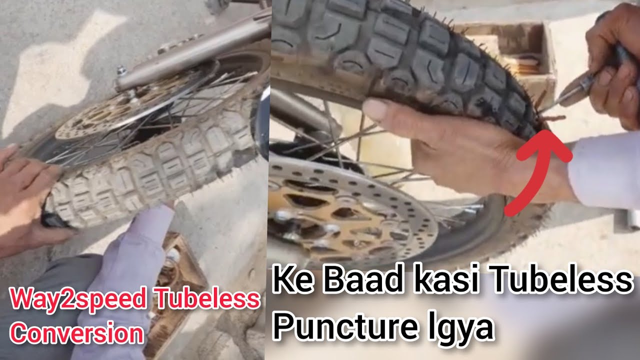 Way2speed Tubeless conversion|Ke Baad kasi Puncture repair | karne hai