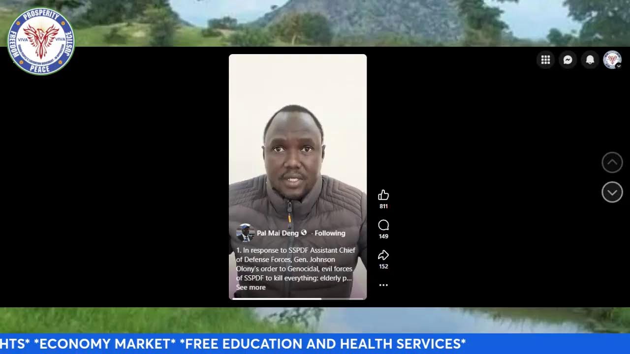 HON. PAL DENG MAI, SPOKESPERSON OF THE SPLM-IO