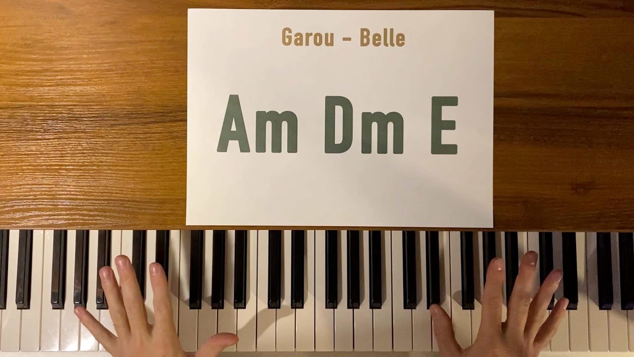 GAROU - BELLE простой разбор на фортерпиано