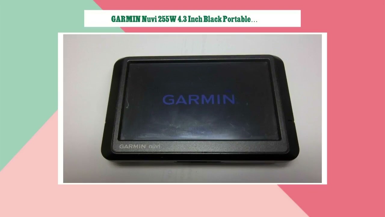 GARMIN Nuvi 255W 4.3 Inch Black Portable GPS Navigation System