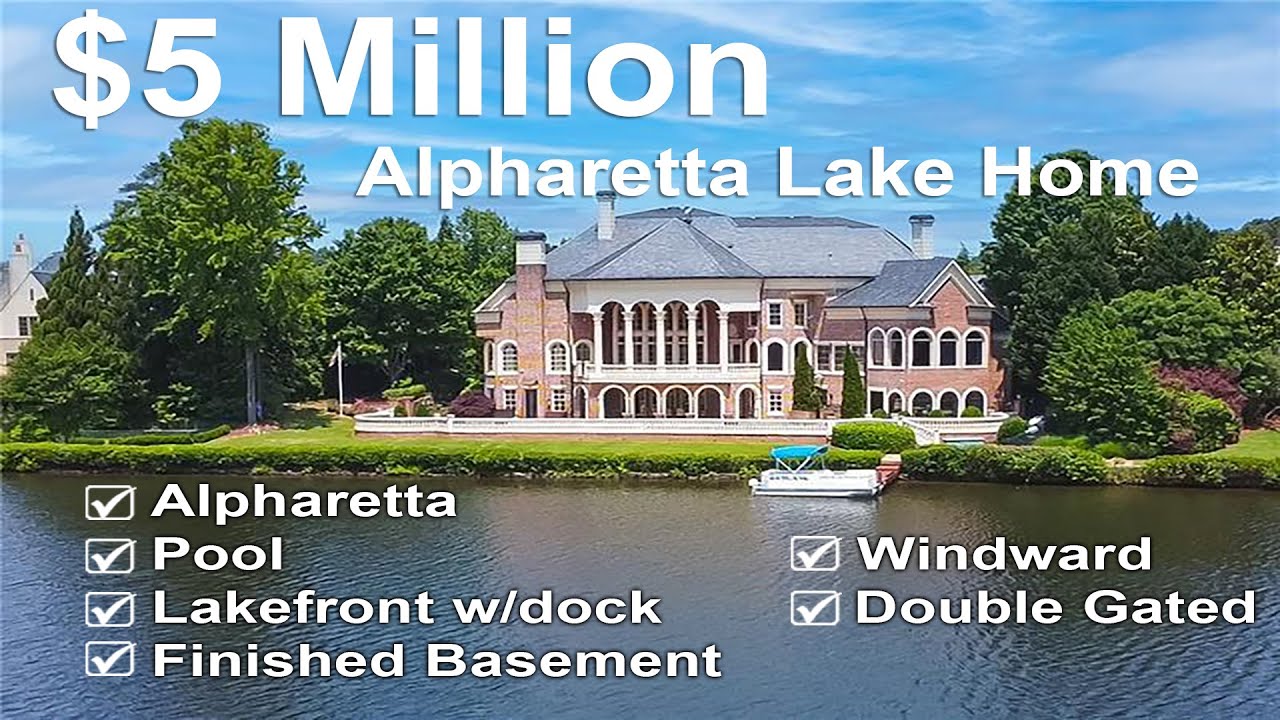 $5 Million Dollar 15,000 Square Foot Lakefront Mansion in Alpharetta Georgia - Deal of the Day