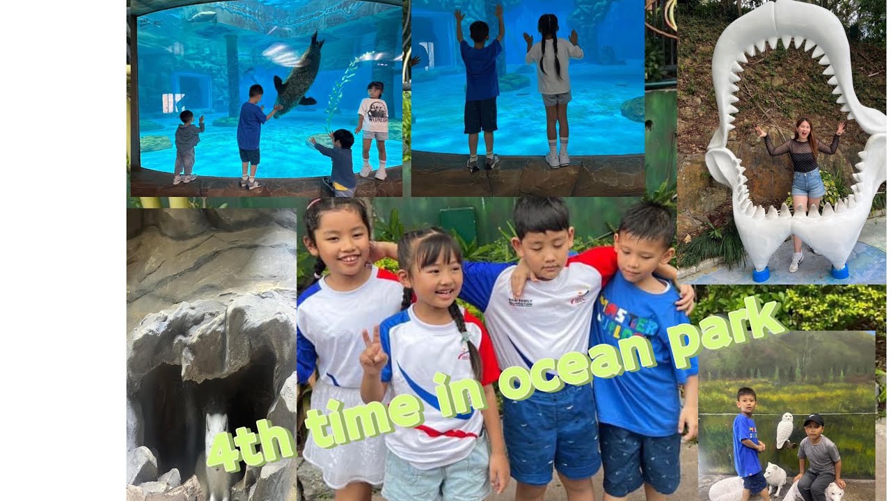 Hong Kong ocean park visit on 3-04-2024(beautiful theme/adventure) full of package😊enjoying alots🫶
