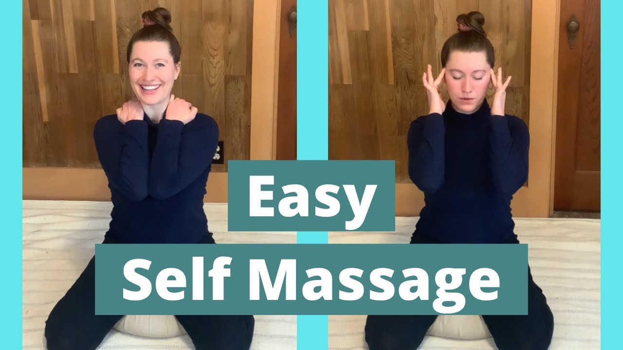 Self Massage Tutorial | Tension Relief For Sore Neck And Shoulders | Soothes Headaches