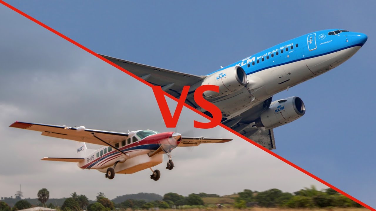 Landing a KLM Boeing vs landing a MAF Kodiak