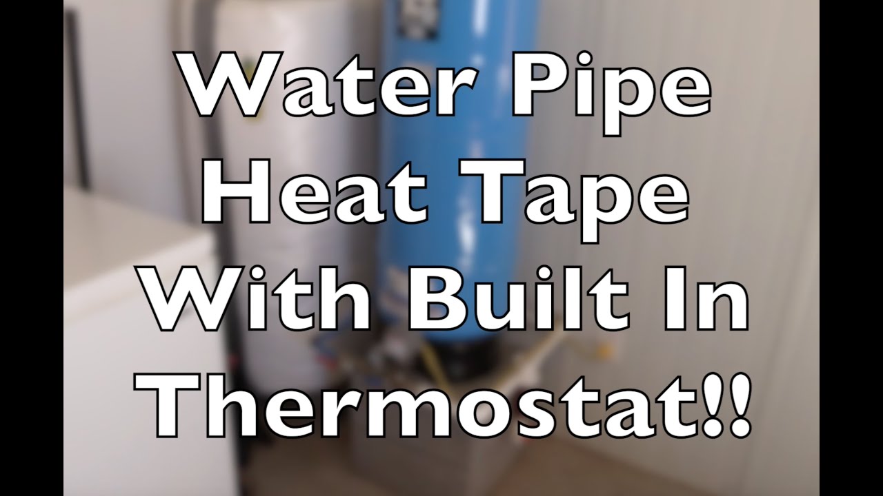 Water Pipe Heat Tape With Built In Thermostat Keep Your Lines From Freezing