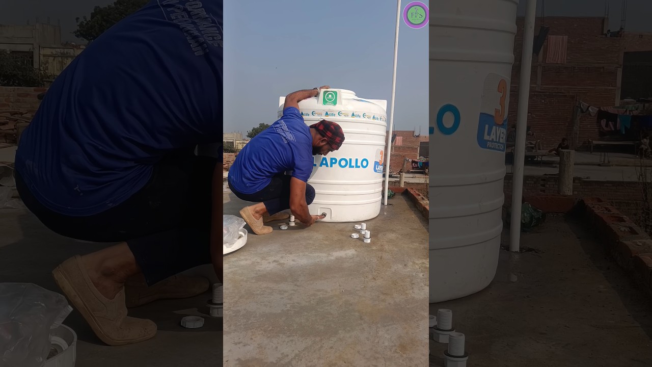 Water tank fitting installation!#watertank #plumbing #plumber