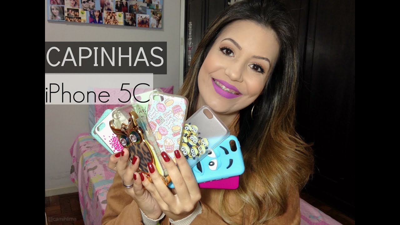 MINHA COLEÇÃO DE CAPINHAS/CASES IPHONE 5C | Camih Lima