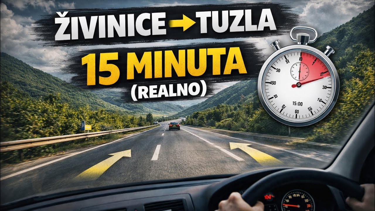 Od Živinica do Tuzle za 15 minuta – vožnja koju svi znaju (REALNO) #Zivinice #Tuzla #BosnaNaCesti 