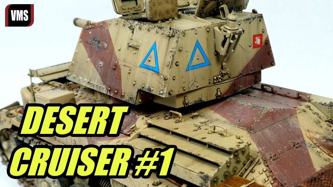 Desert dust and sand model weathering Cruiser tank tutorial part #1