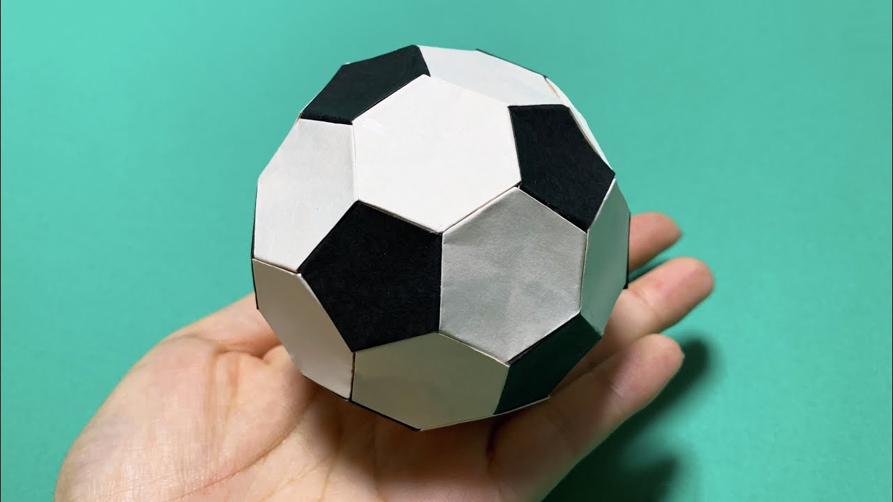 【折り紙】簡単 サッカーボール⚽How to make paper soccer ball#ボール#サッカー#ball#축구공#足球#FIFA#JFA#多面体#球#공#折り方#おりがみ#origami