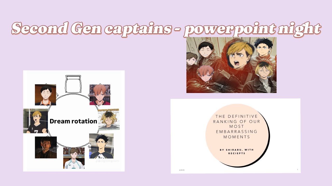 Second Gen Captains have a powerpoint night