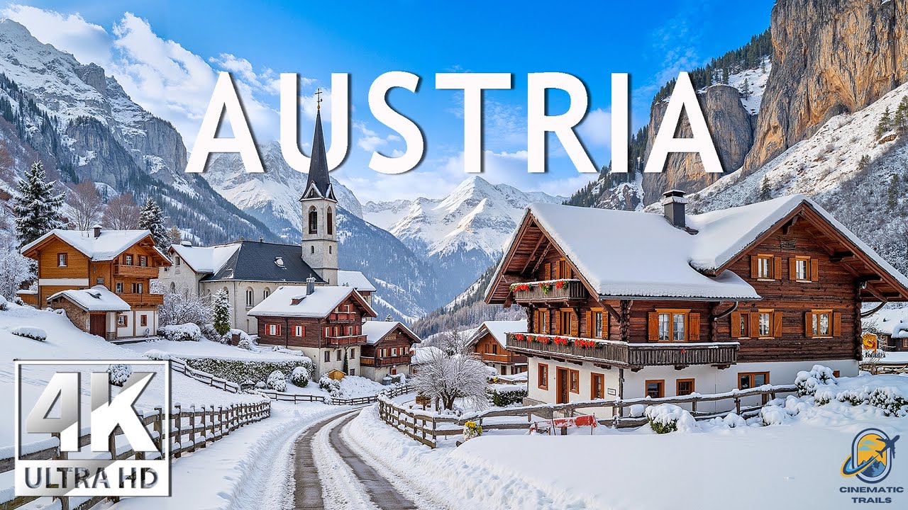 Austria Winter 4K ❄️ Alpine Winter Harmony – Snowy Villages, Silent Valleys & Timeless Mountain Calm
