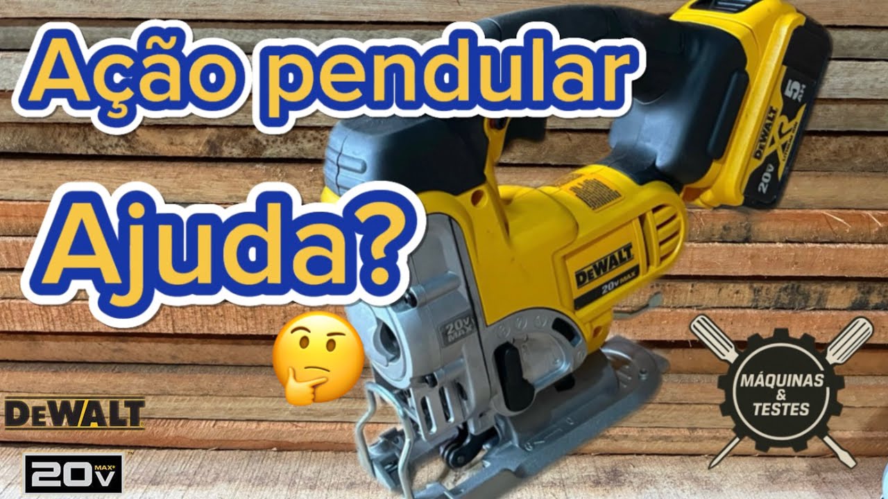 A&ccedil;&atilde;o pendular serra tico tico Dewalt DCS331 