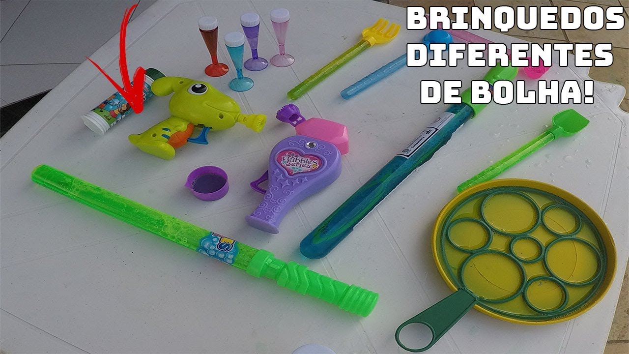 OS BRINQUEDOS QUE FAZEM BOLHAS MAIS DIFERENTES E ESTRANHOS DA LOJA DE BRINQUEDOS!