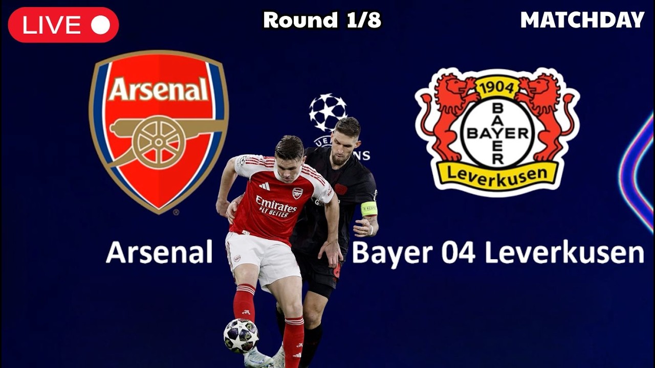 Arsenal vs Bayer Leverkusen | Round 1/8 - Champions League 25/26 | Simulation Games Football