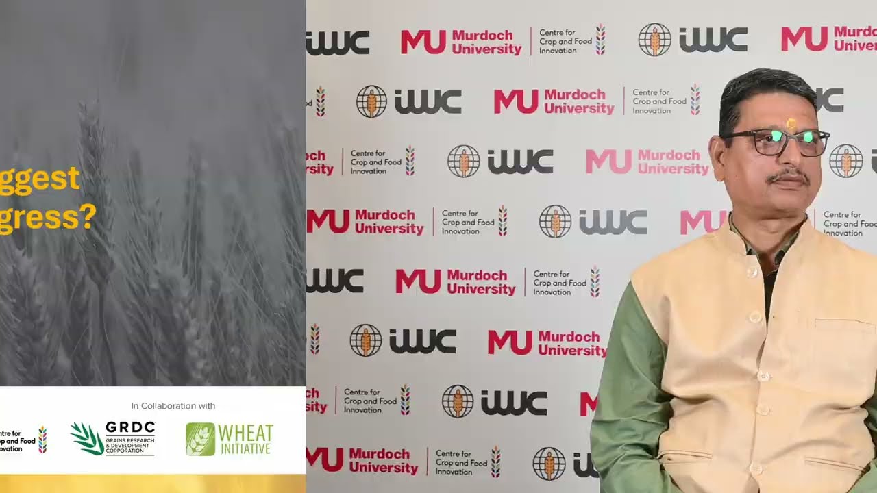 Dr Gyanendra Pratap sharing views on challenges, opportunities & vision for future of wheat research