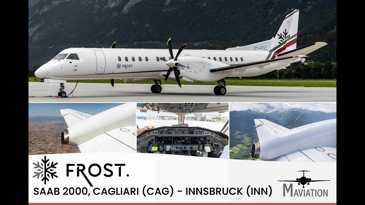 Frost Air, Saab 2000, Cagliari (CAG) - Innsbruck (INN)