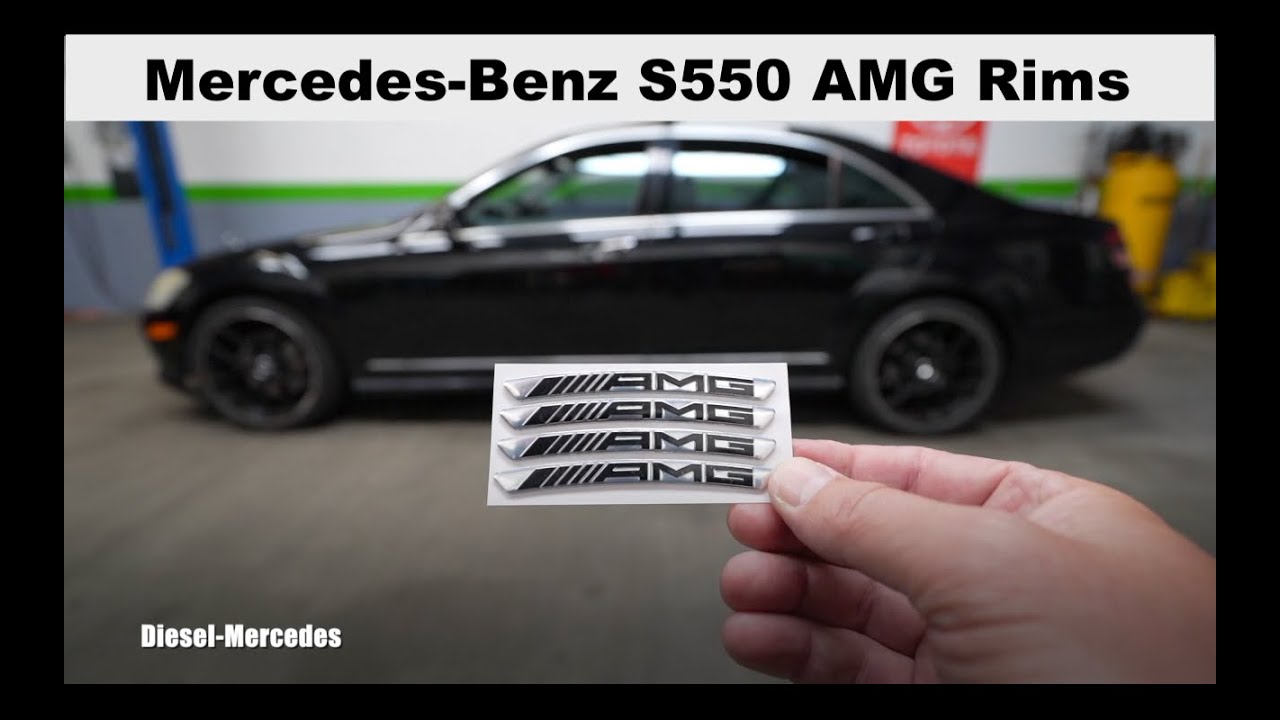 Mercedes AMG Wheels Rims Decals Emblem Stickers Replacement