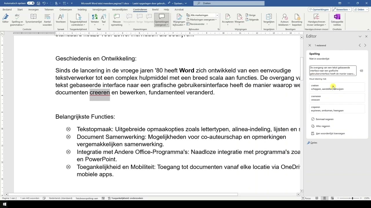 5. Spellingscontrole