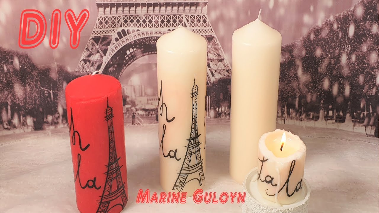 Как перевести картинку на свечи transfer the picturet o the candle #Marine_DIY_Guloyan