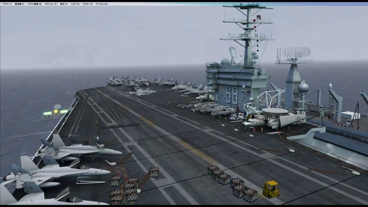FSX AI Carriers+Aircraft Carrier USS Nimitz