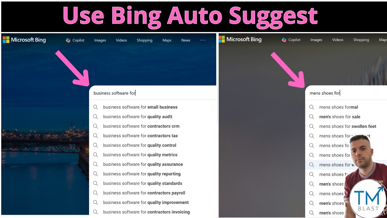 Use Bing Auto Suggest for SEO Keyword Research
