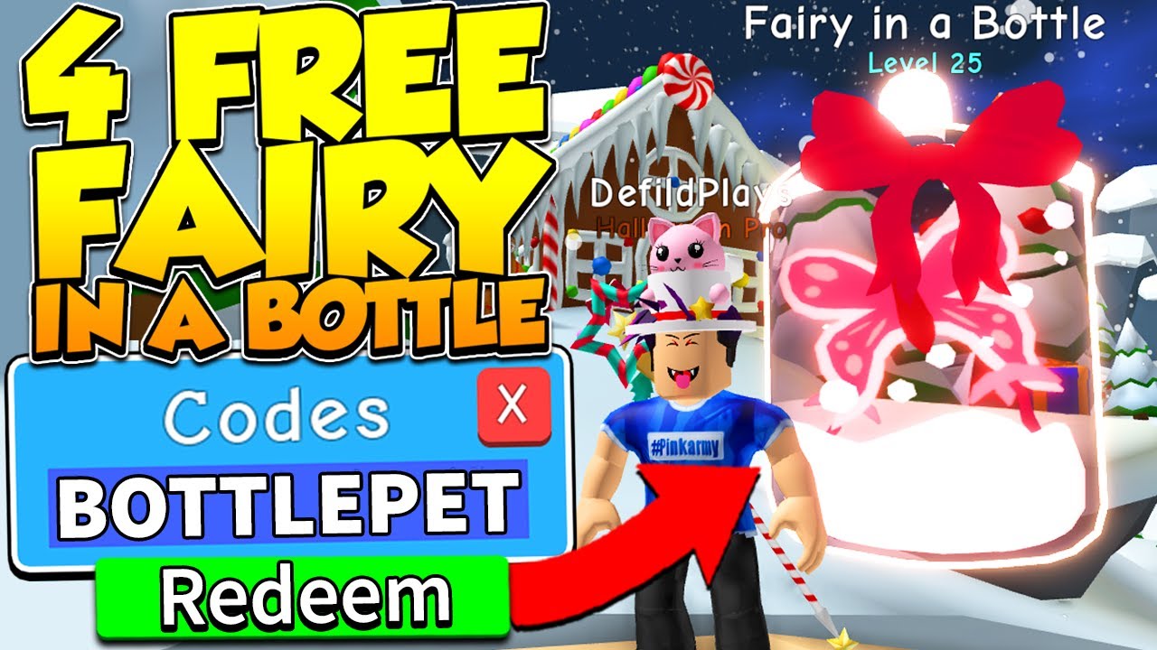 4 SECRET FREE FAIRY IN A BOTTLE PET CODES IN BUBBLE GUM SIMULATOR! Roblox
